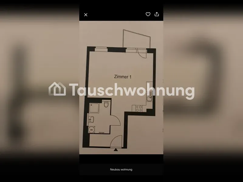 Tauschwohnung: TAUSCHE Schöne 1 Zimmer Wohnung /Nur Landeseigene Wohnung — photo 1